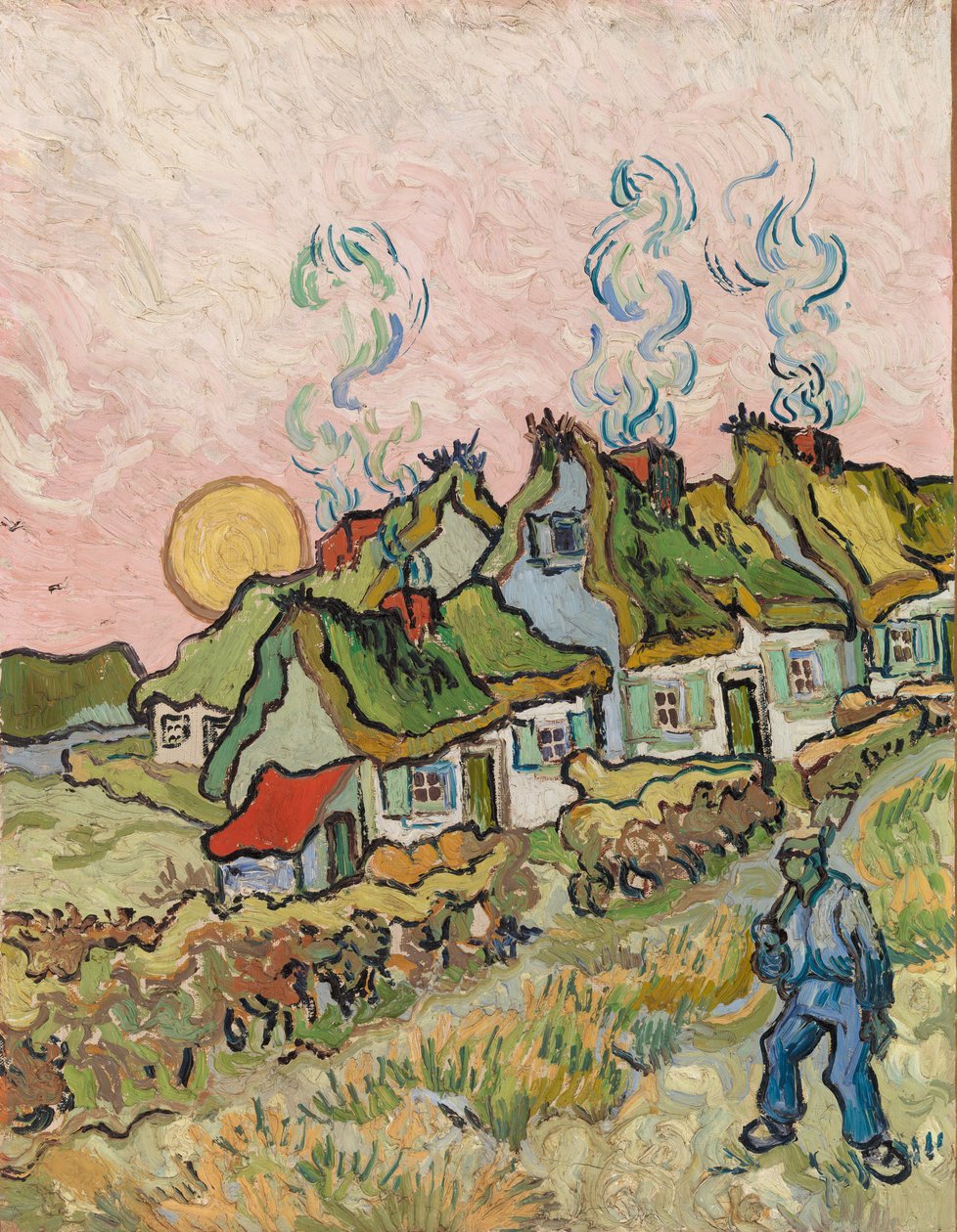 Casas y Figura de Vincent van Gogh