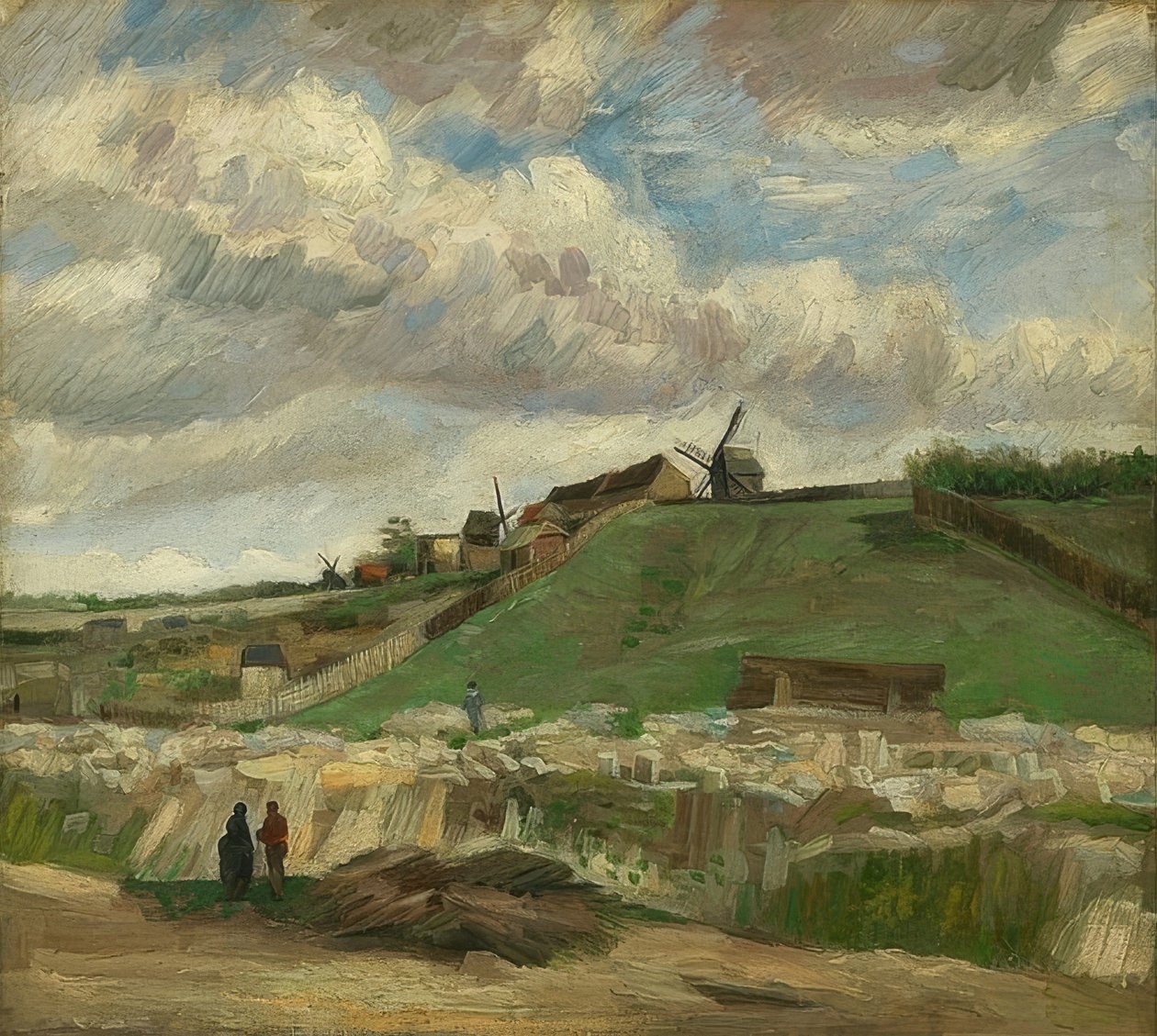 Colina de Montmartre con cantera. París de Vincent van Gogh