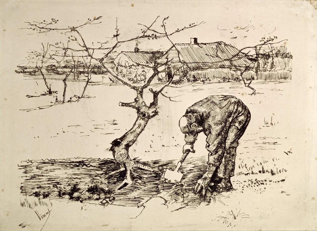 En el huerto de Vincent van Gogh