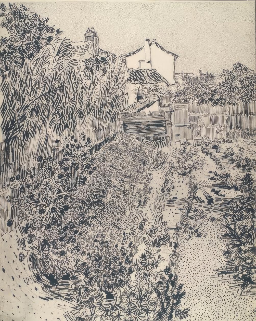Pequeño jardín campesino de Vincent van Gogh