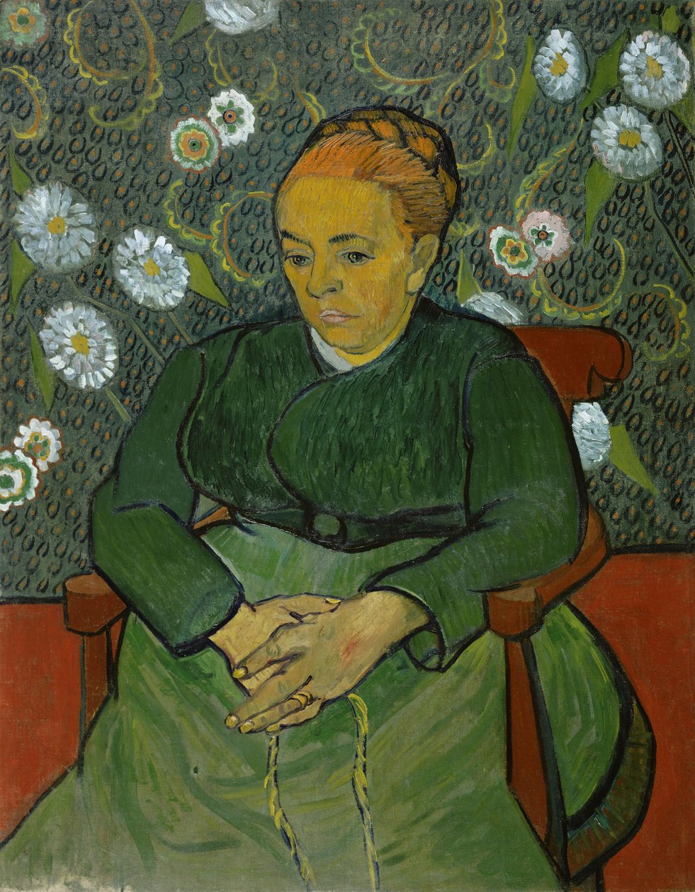 La arrulladora (Retrato de Madame Roulin) de Vincent van Gogh