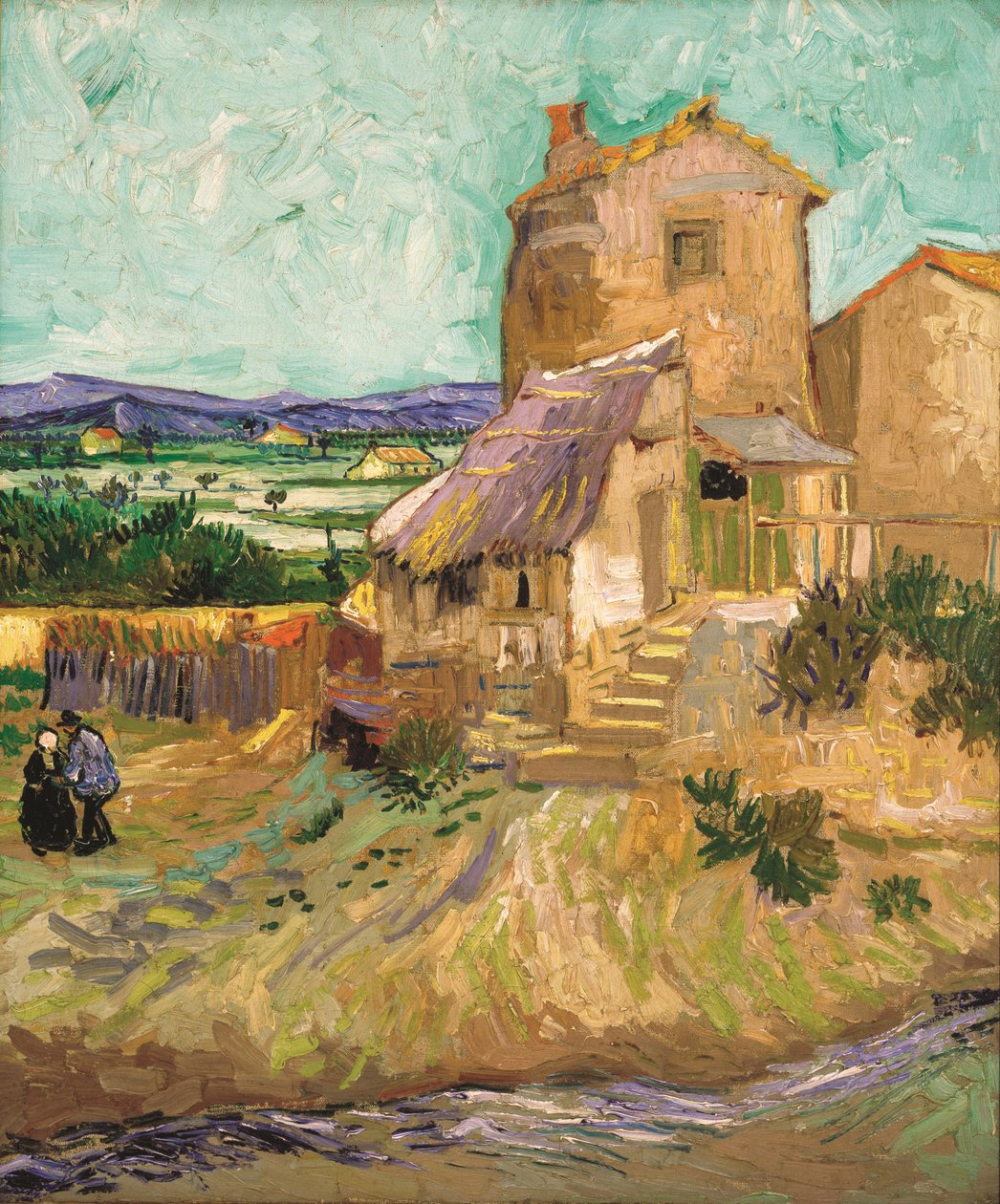 La maison de La Crau El viejo molino, 1888 de Vincent van Gogh