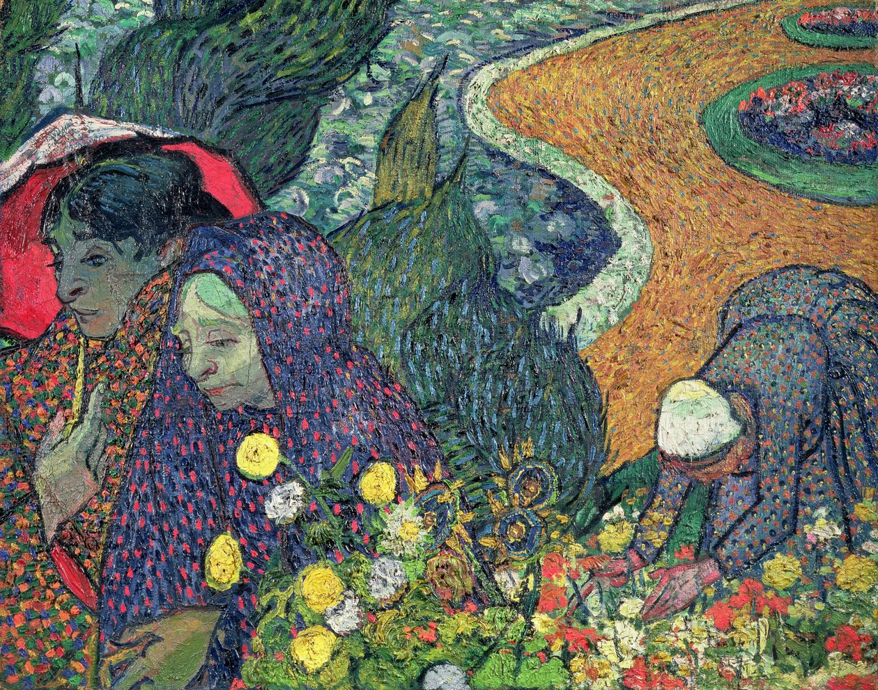 Damas de Arles (Recuerdos del jardín en Etten) de Vincent van Gogh