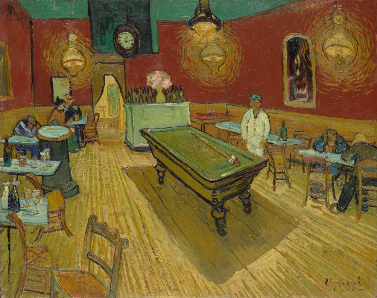 El café nocturno de Vincent van Gogh