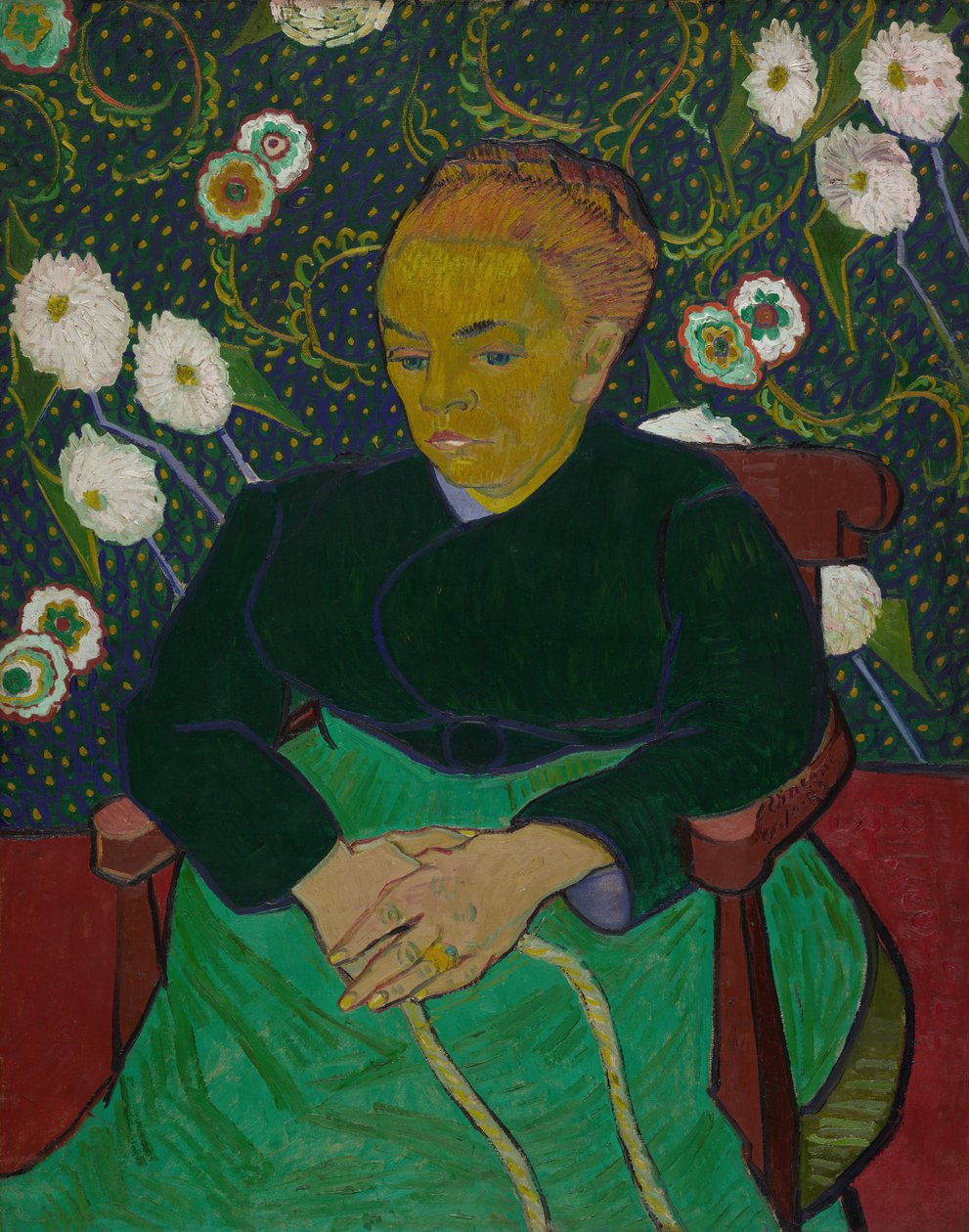 Madame Roulin meciendo la cuna (La berceuse), 1889 de Vincent van Gogh