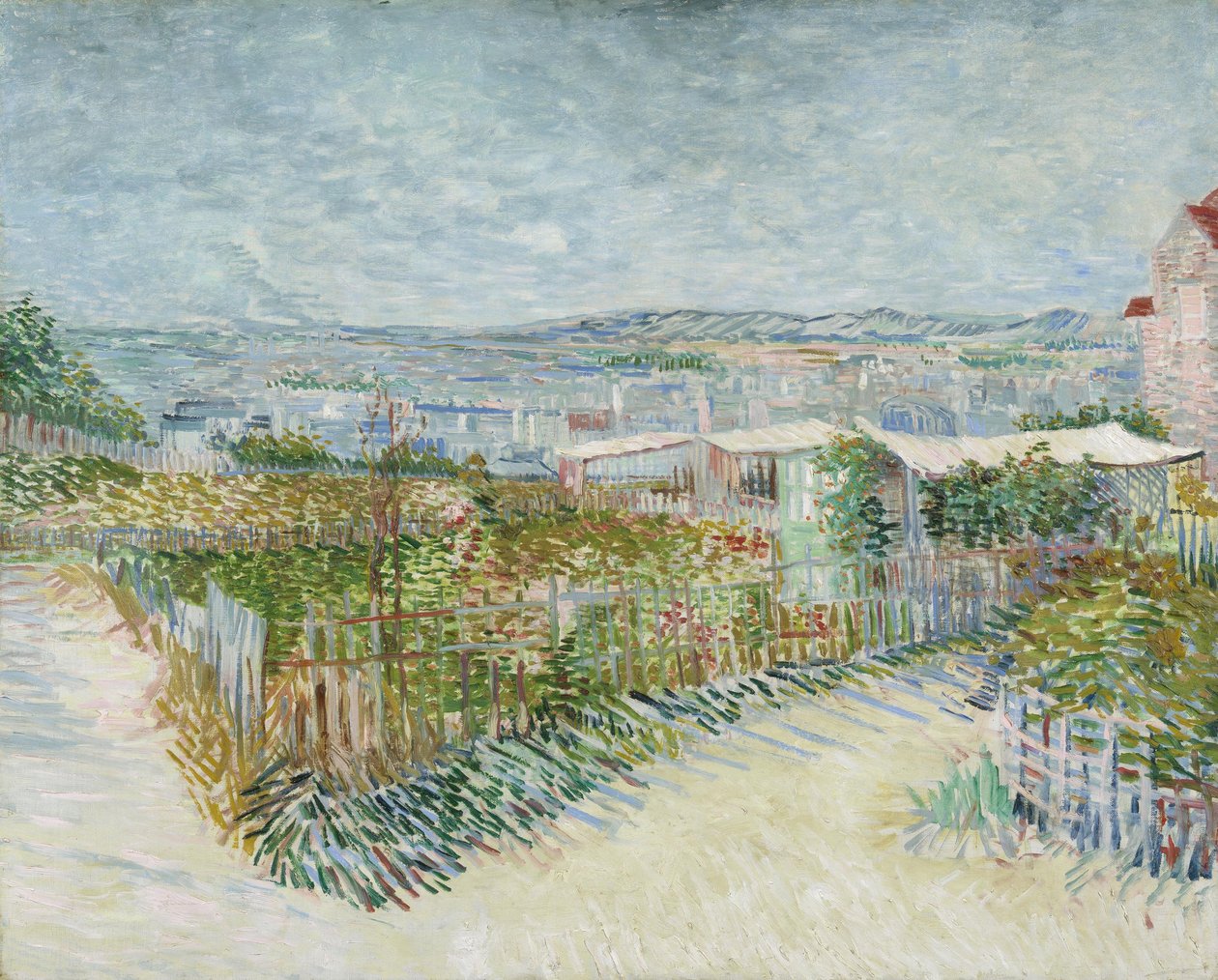 Montmartre: detrás del Moulin de la Galette de Vincent van Gogh