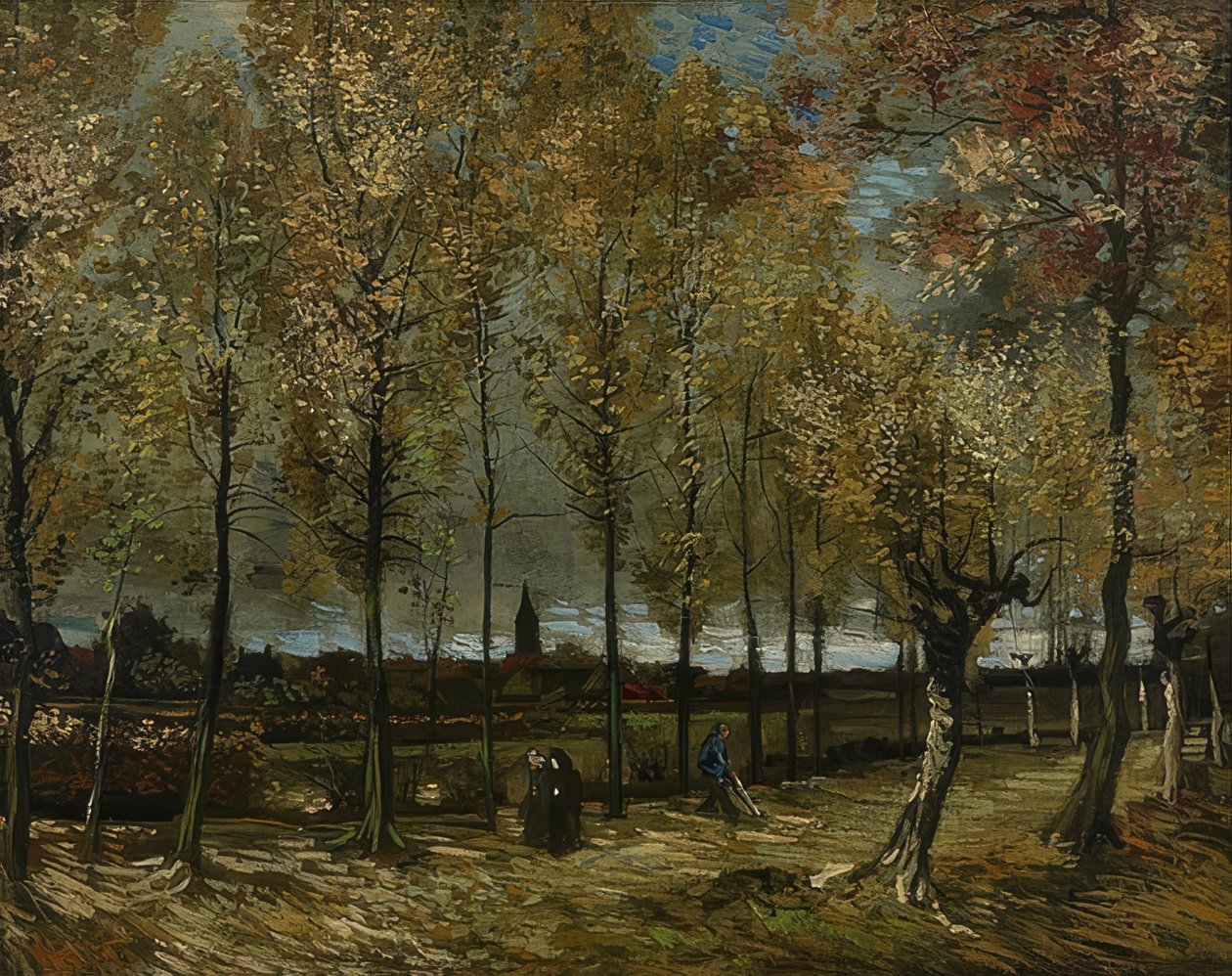 Álamos en Nuenen. 1885 de Vincent van Gogh