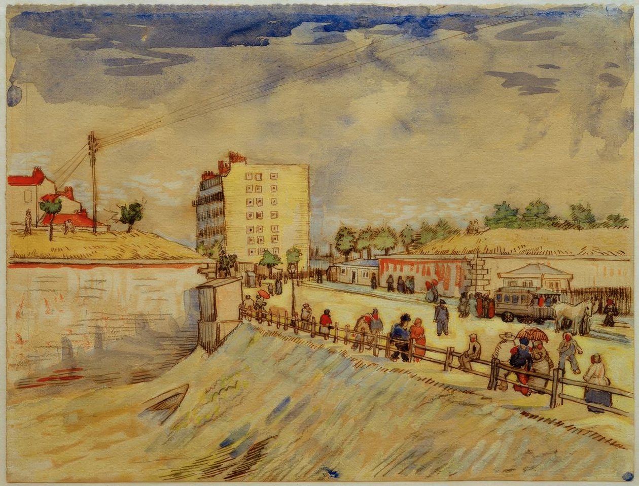 Puerta de la ciudad de París de Vincent van Gogh