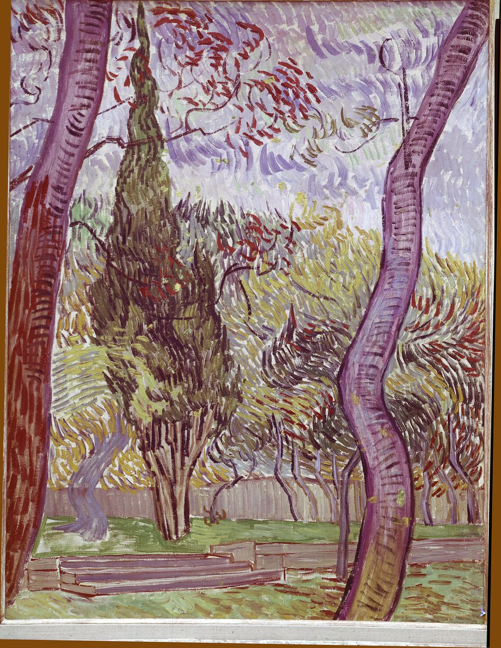 Parque del Hospital Saint-Paul de Saint-Remy-de-Provence de Vincent van Gogh