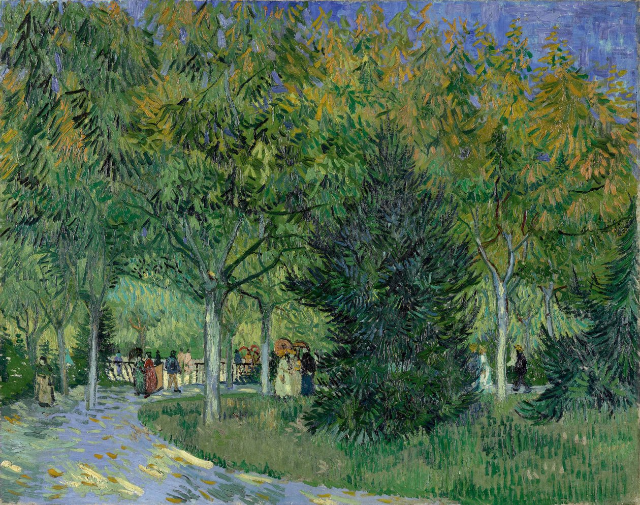 Camino en el parque de Arles, 1888 de Vincent van Gogh