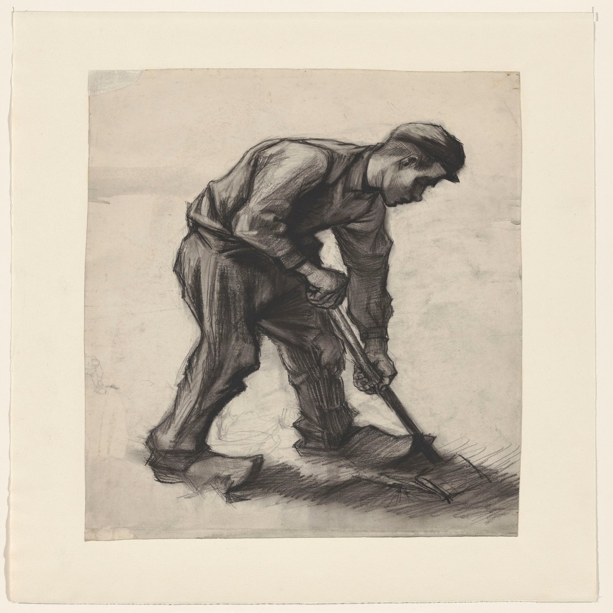 Campesino cavando de Vincent van Gogh
