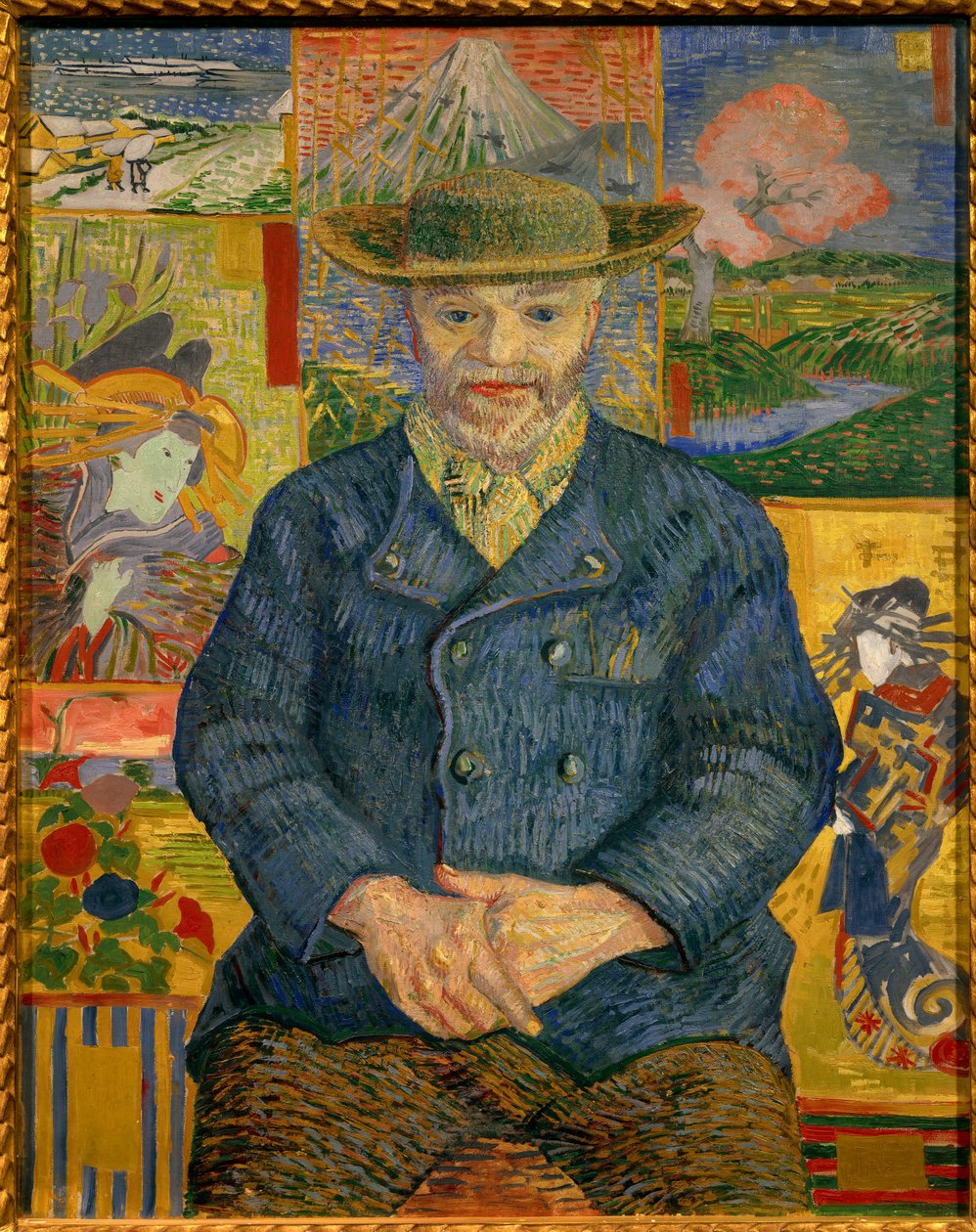 Retrato del Padre Tanguy Pintura de Vincent Van Gogh (1853-1890) de Vincent van Gogh
