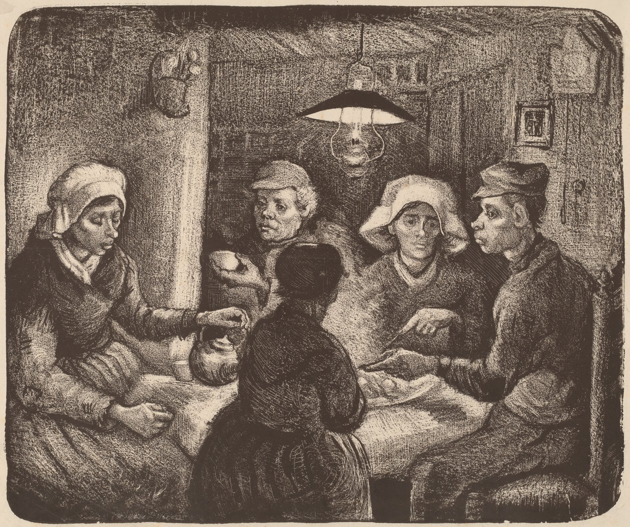 Los comedores de patatas, 1885 de Vincent van Gogh
