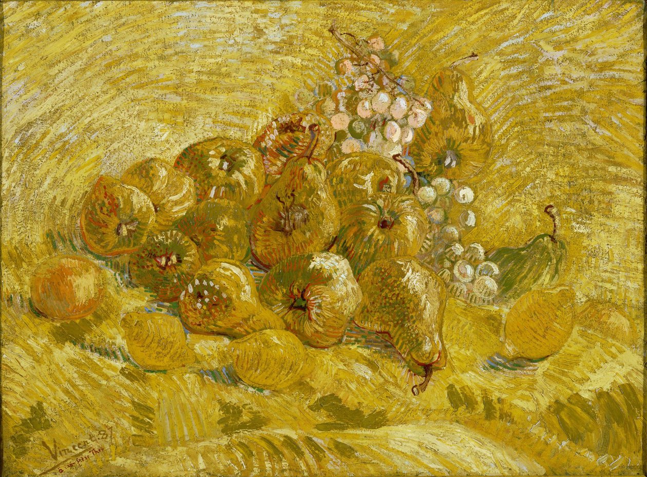 Membrillos, limones, peras y uvas de Vincent van Gogh