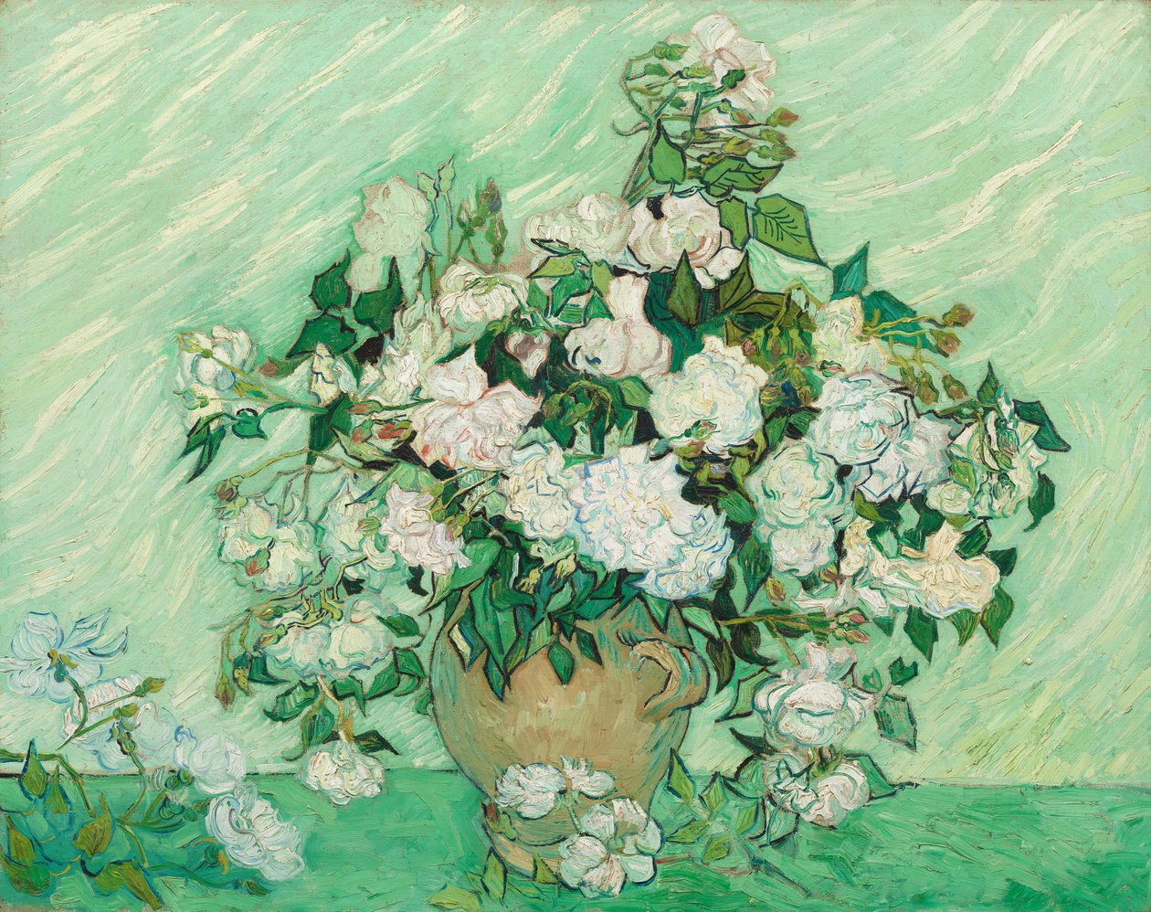 Rosas, 1890 de Vincent van Gogh