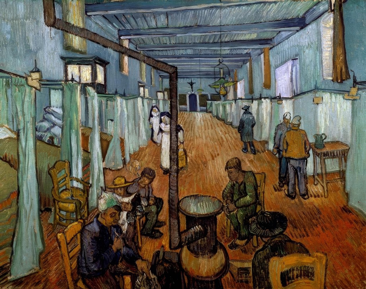 Dormitorio en el hospital de Arles de Vincent van Gogh