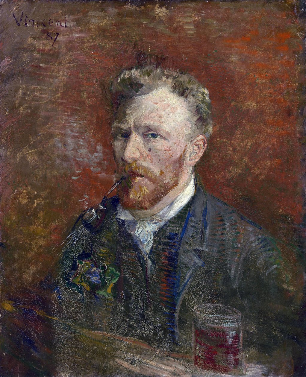 Autorretrato con gafas de Gogh, Vincent, van (1853-1890) de Vincent van Gogh