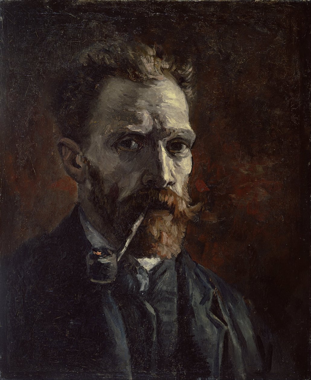Autorretrato con pipa de Vincent van Gogh