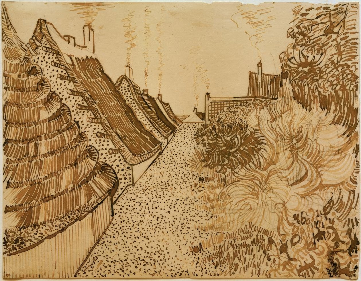 Calle en Saintes-Maries-de-la-Mer de Vincent van Gogh