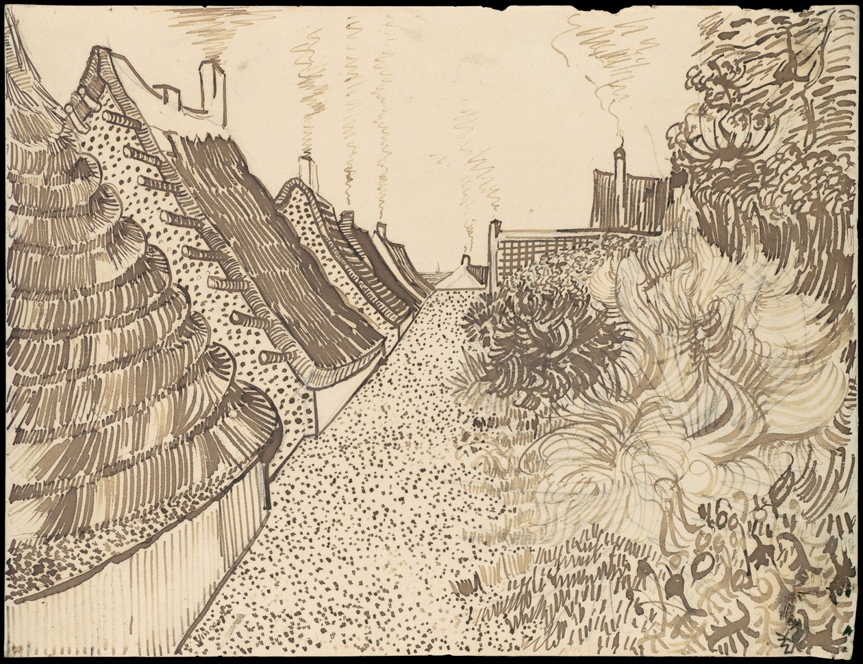 Calle en Saintes-Maries-de-la-Mer de Vincent van Gogh