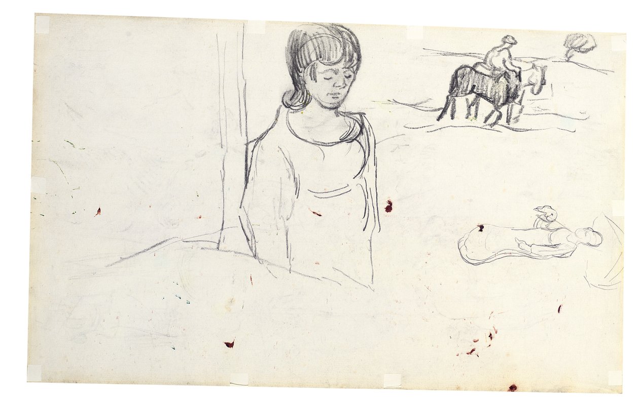 Estudios sobre la mujer y el paisaje campesino de Vincent van Gogh