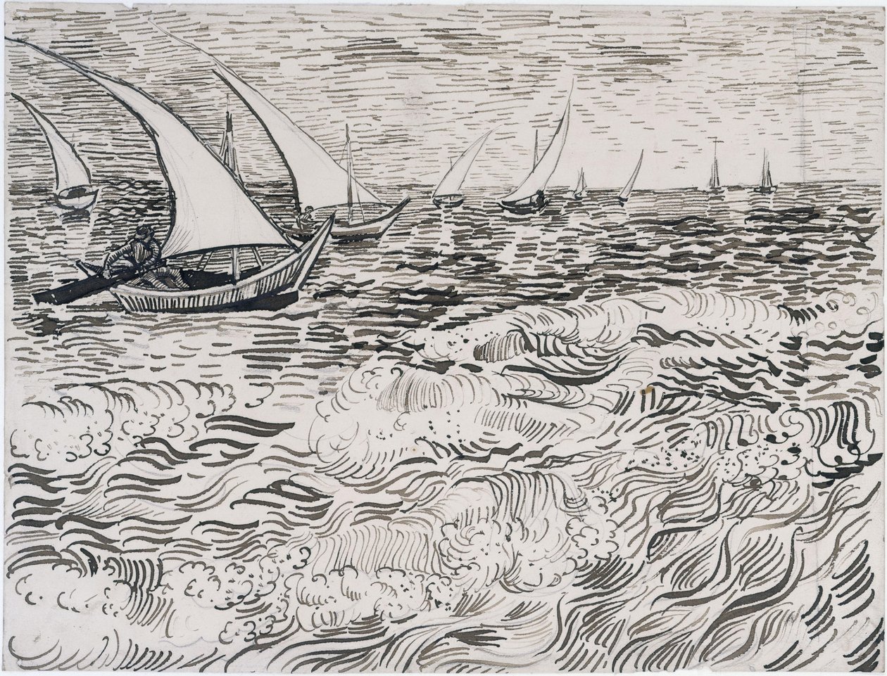 Oleaje de Vincent van Gogh