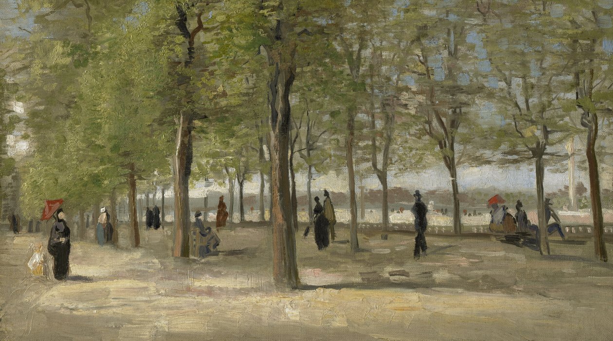 Terraza en el Jardín de Luxemburgo de Vincent van Gogh