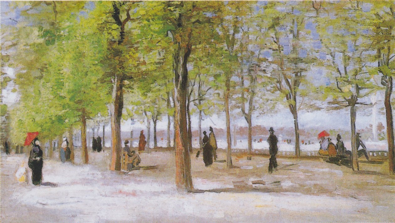 Terraza en los Jardines de Luxemburgo de Vincent van Gogh