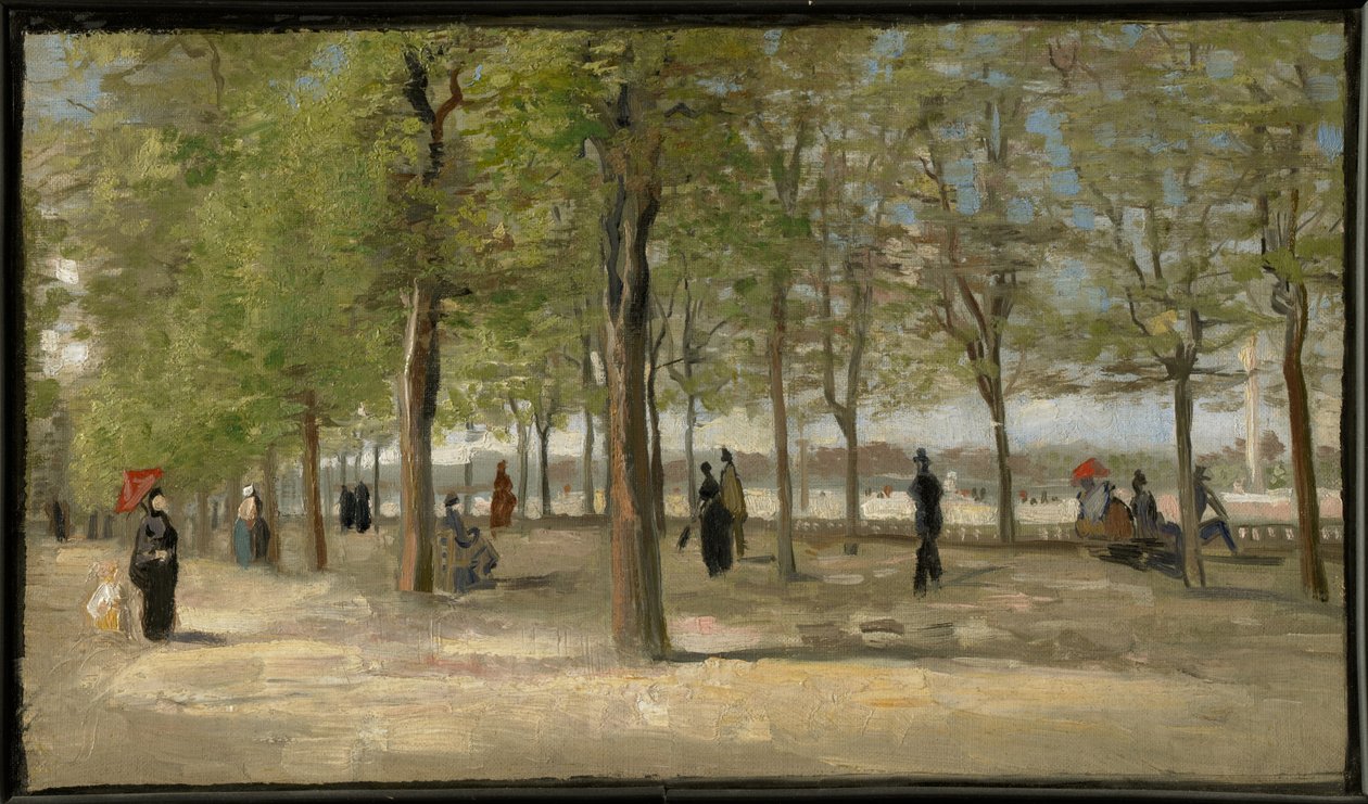 Terraza en los jardines de Luxemburgo de Vincent van Gogh