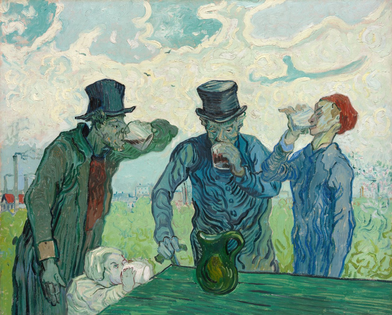 Los bebedores, 1890 de Vincent van Gogh