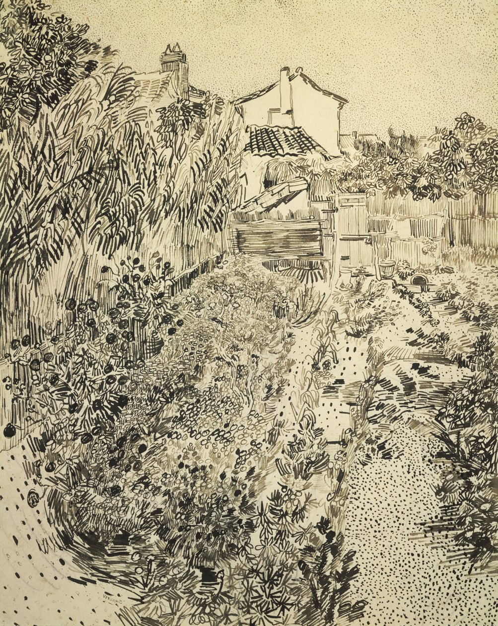 El jardín de flores, 1888 de Vincent van Gogh