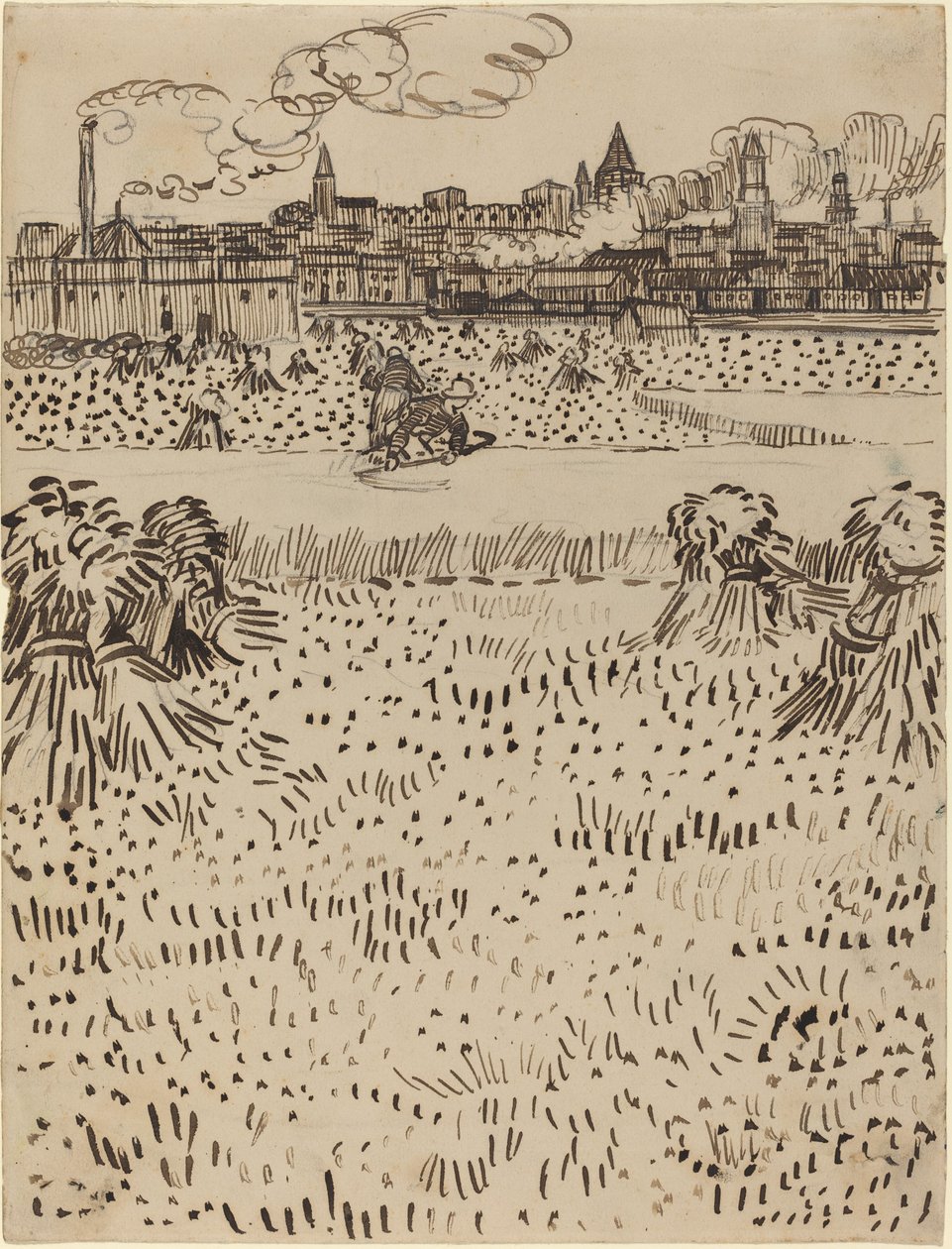 La cosecha, 1888 de Vincent van Gogh