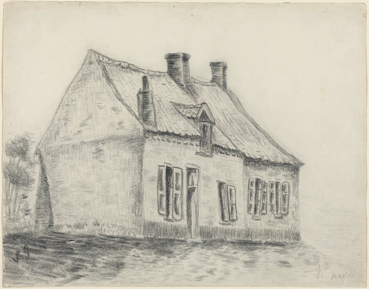 La Casa Magrot, Cuesmes de Vincent van Gogh