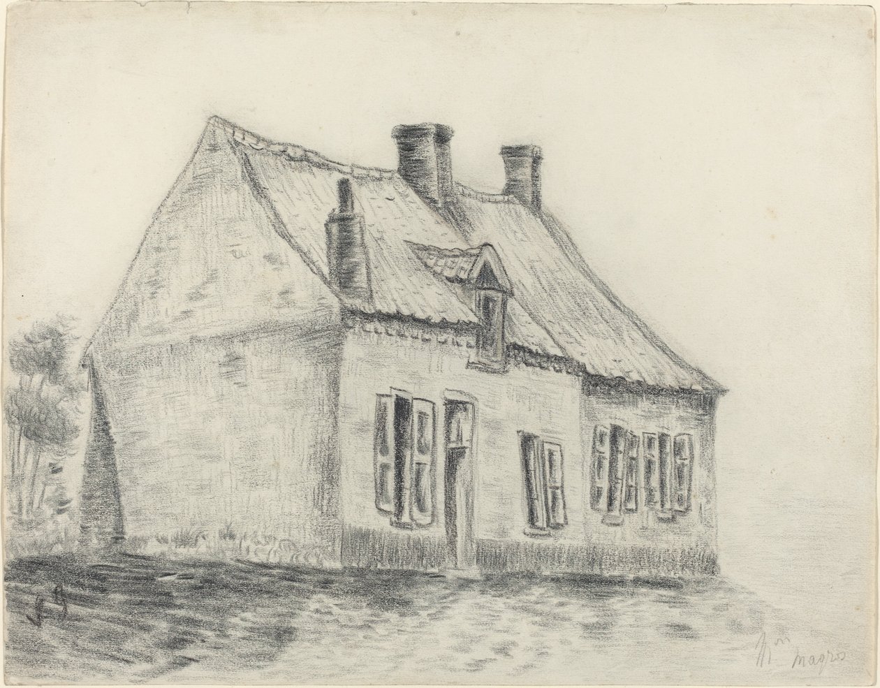 La Casa Magrot, Cuesmes, c. 1879-1880 de Vincent van Gogh