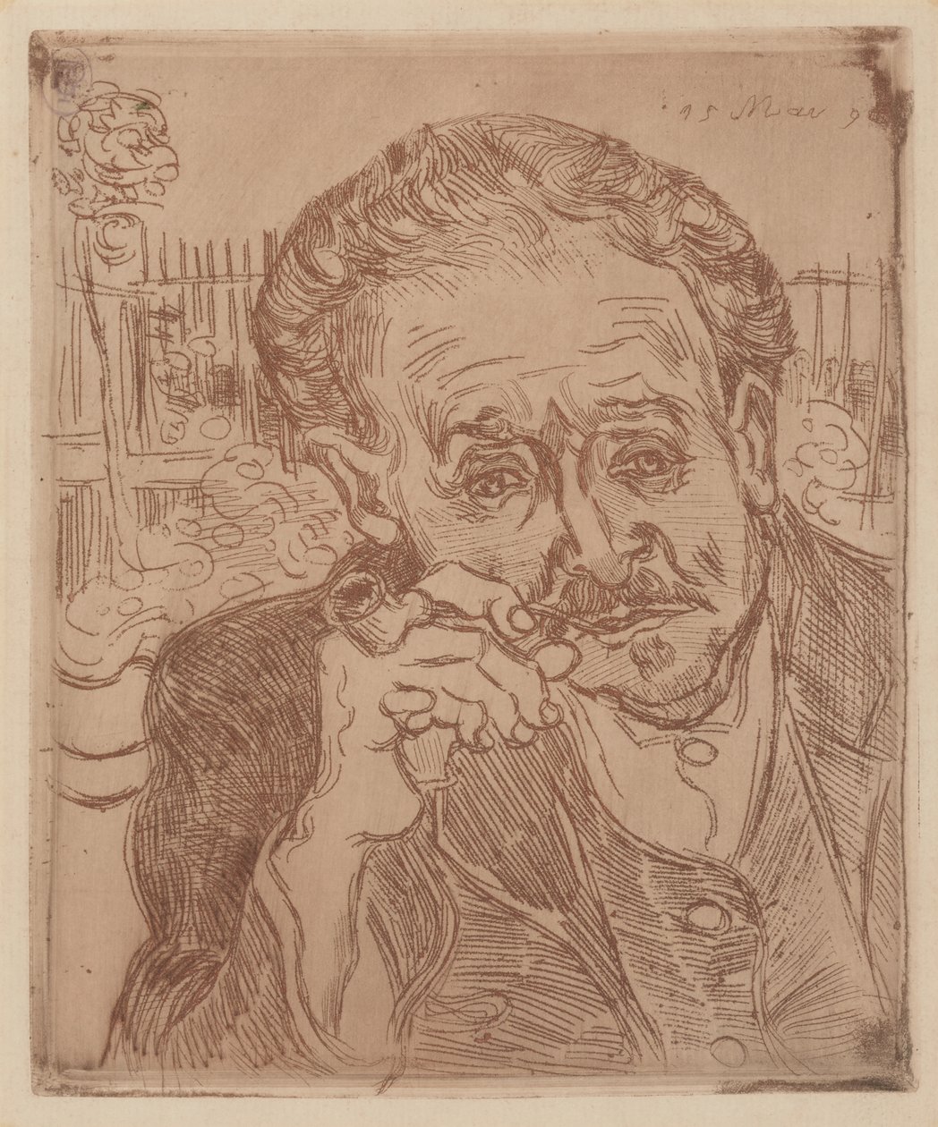 El hombre de la pipa: Retrato del Doctor Gachet de Vincent van Gogh