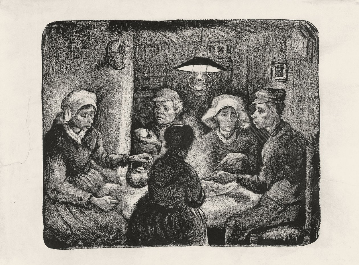 Los comedores de patatas de Vincent van Gogh