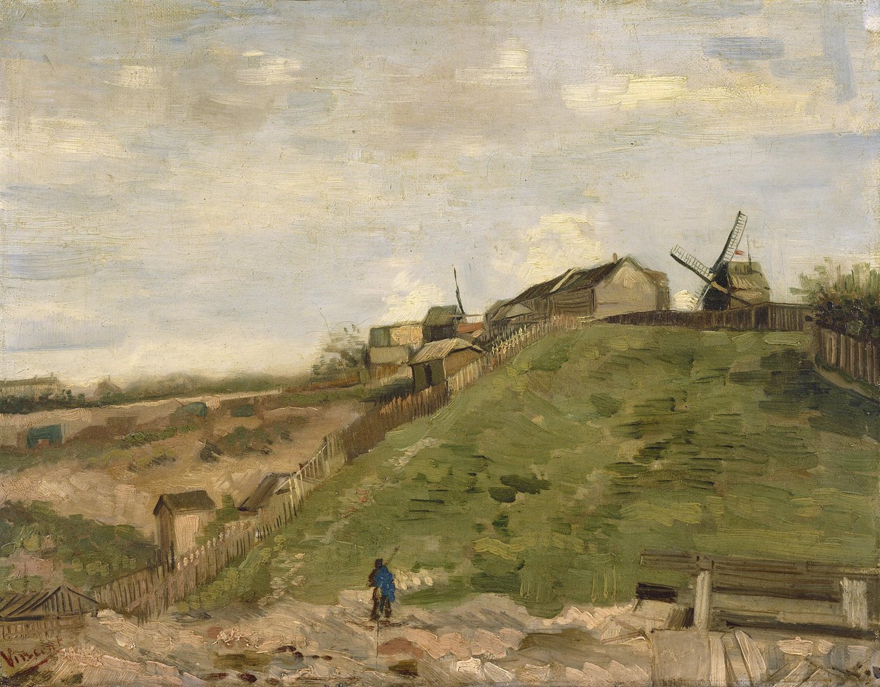 La colina de Montmartre con la cantera de piedra de Vincent van Gogh