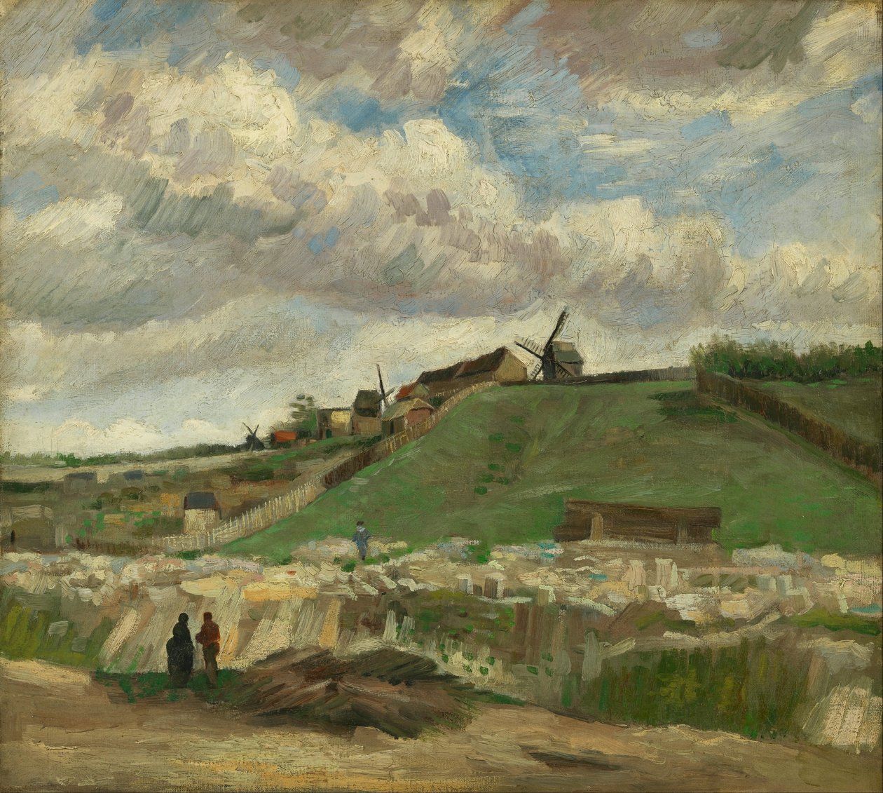 La colina de Montmartre con la cantera de piedra de Vincent van Gogh
