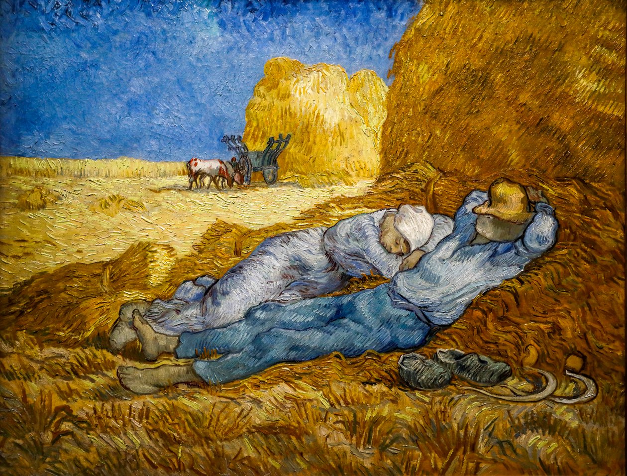 La línea del meridiano también conocida como La Siesta de Vincent van Gogh