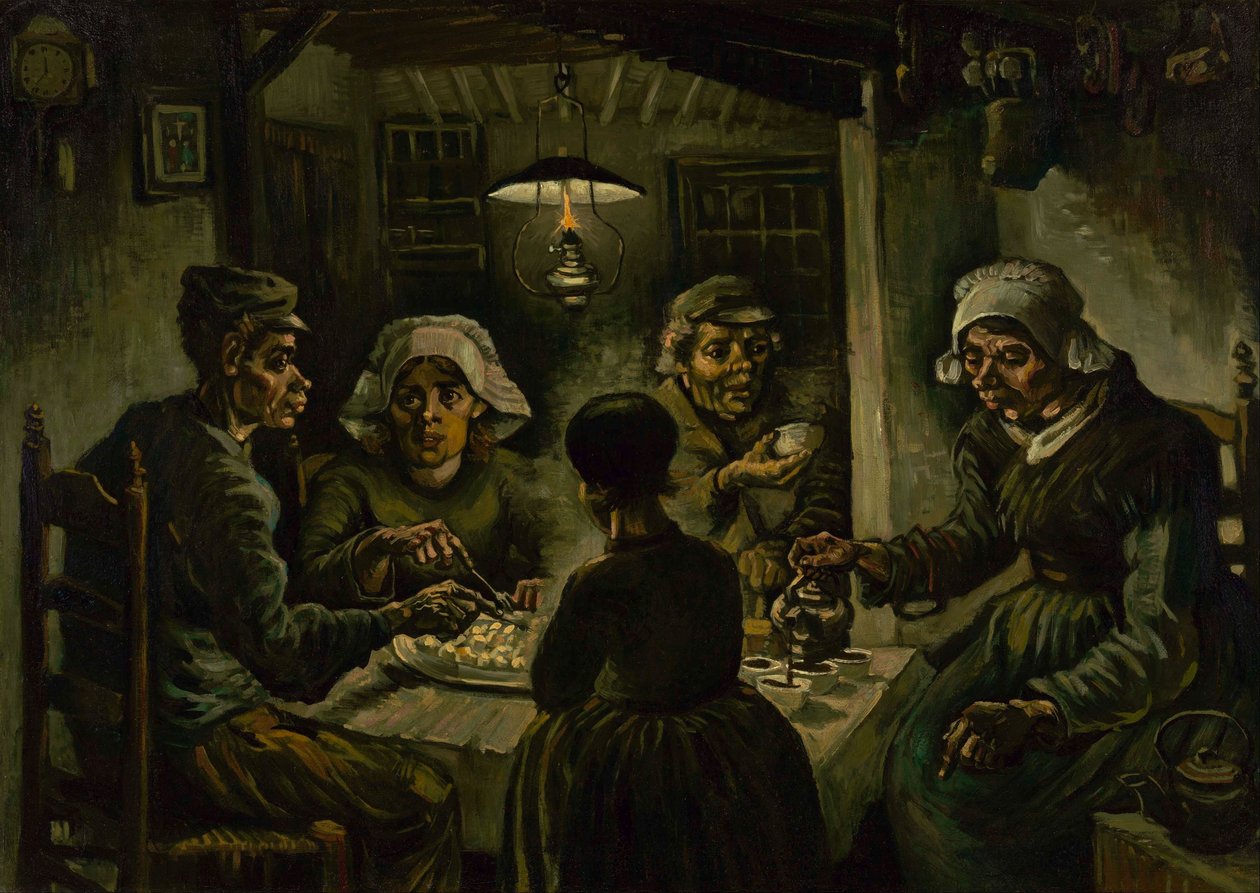 Los comedores de patatas de Vincent van Gogh