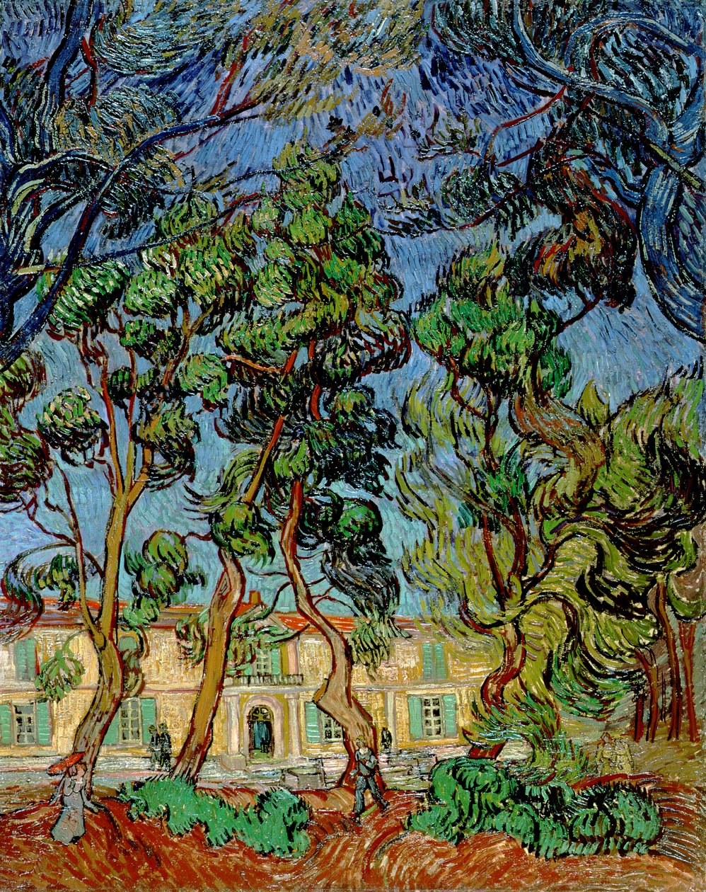 Árboles en el jardín del Hospital de San Pablo, 1889 de Vincent van Gogh