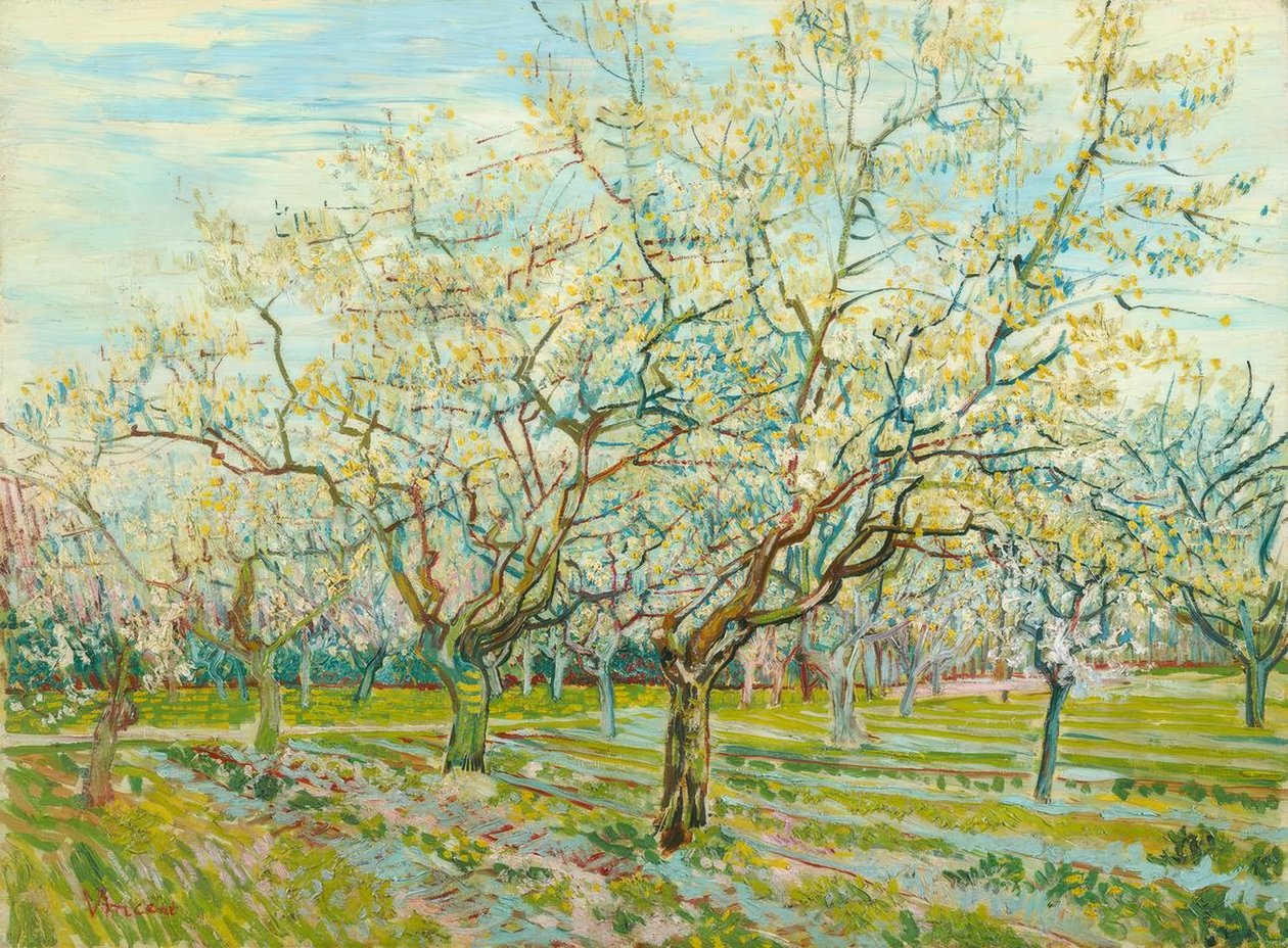 El huerto blanco de Vincent van Gogh