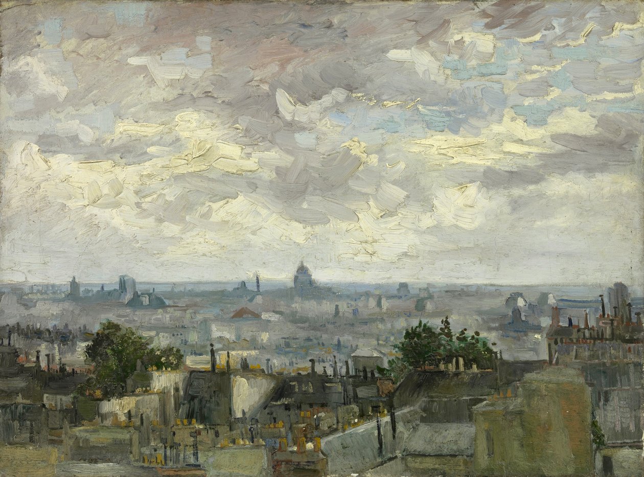 Vista de París de Vincent van Gogh