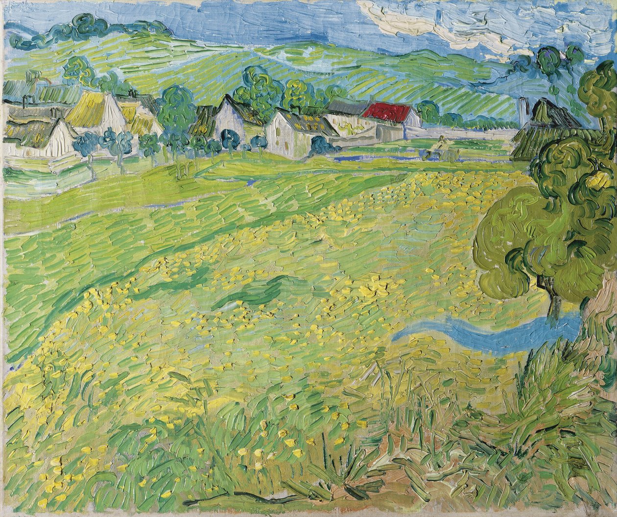 Vista de Vessenots en Auvers, 1890 de Vincent van Gogh