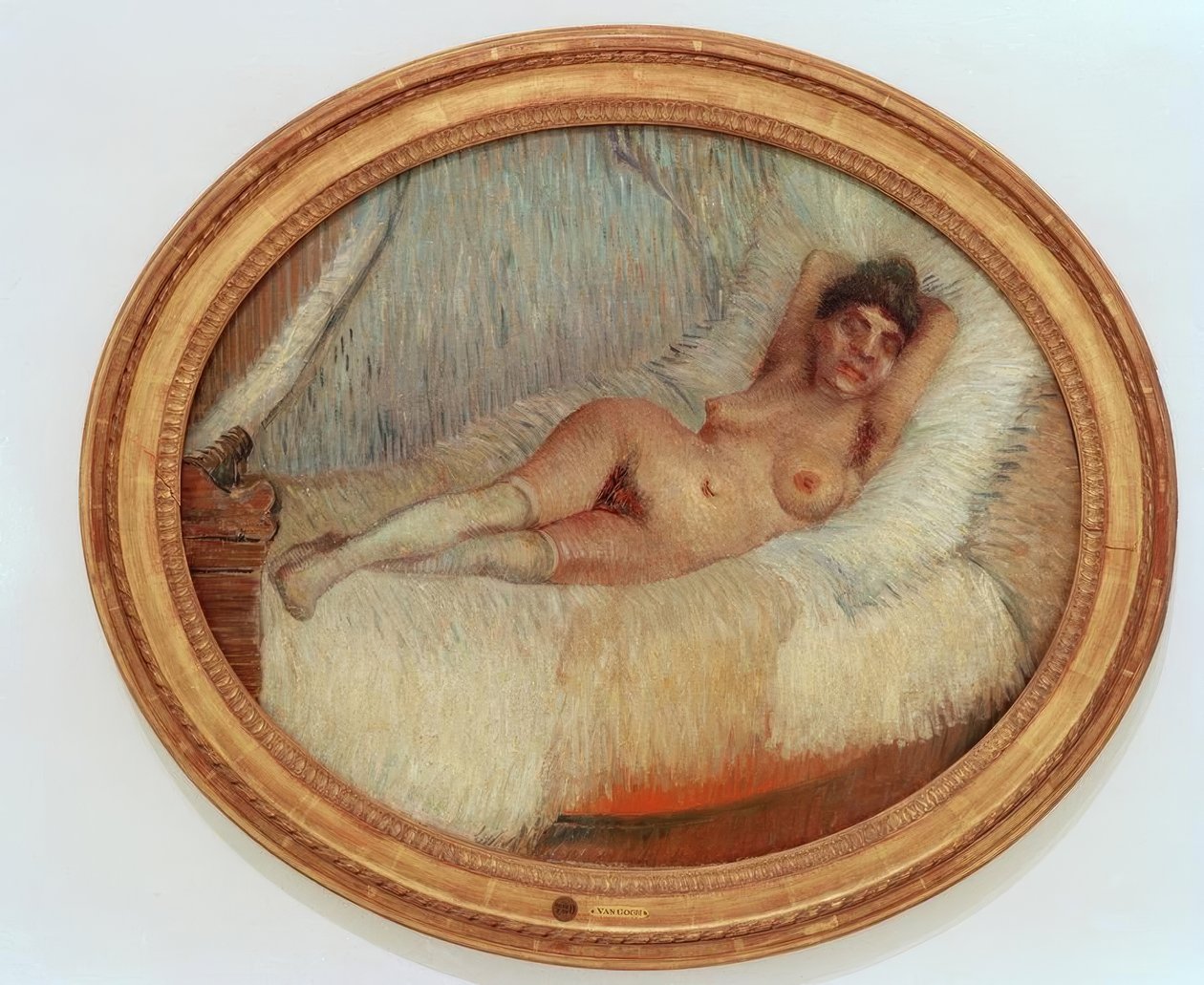 Desnudo femenino en una cama de Vincent van Gogh