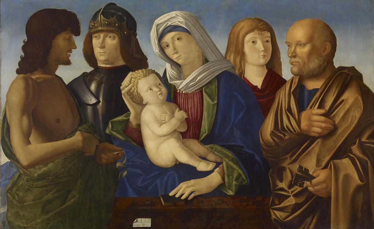 Madonna y Niño con cuatro santos de Vincenzo di Biagio Catena