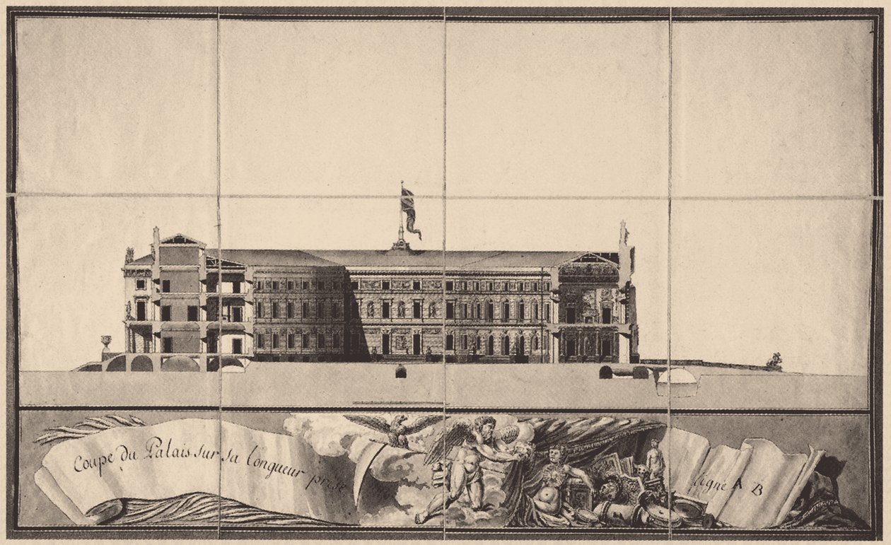 Castillo de San Miguel en San Petersburgo, 1797 de Vincenzo Brenna