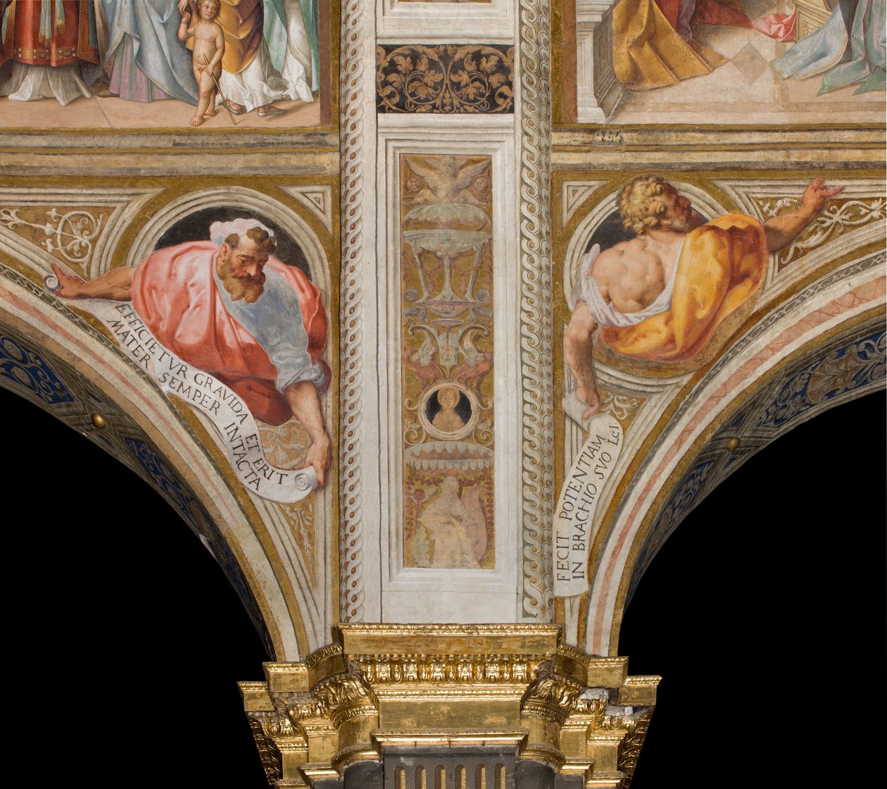 Nave Central, Pluma Segunda y Tercera del Norte, Vincenzo Campi 1573, Bustos con Profetas de Vincenzo Campi