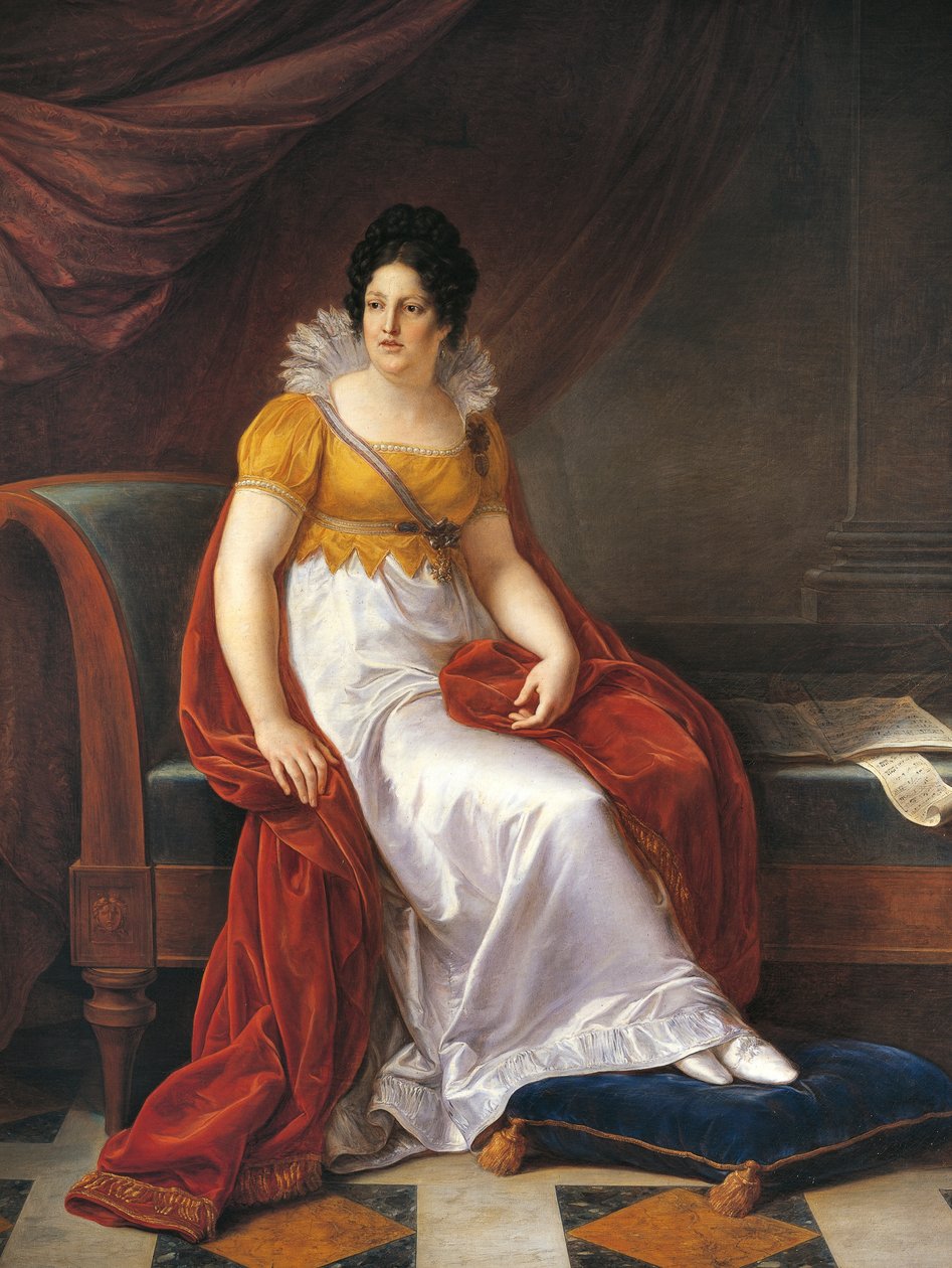 Retrato de María Luisa, Duquesa de Parma (Viena) de Vincenzo Camuccini