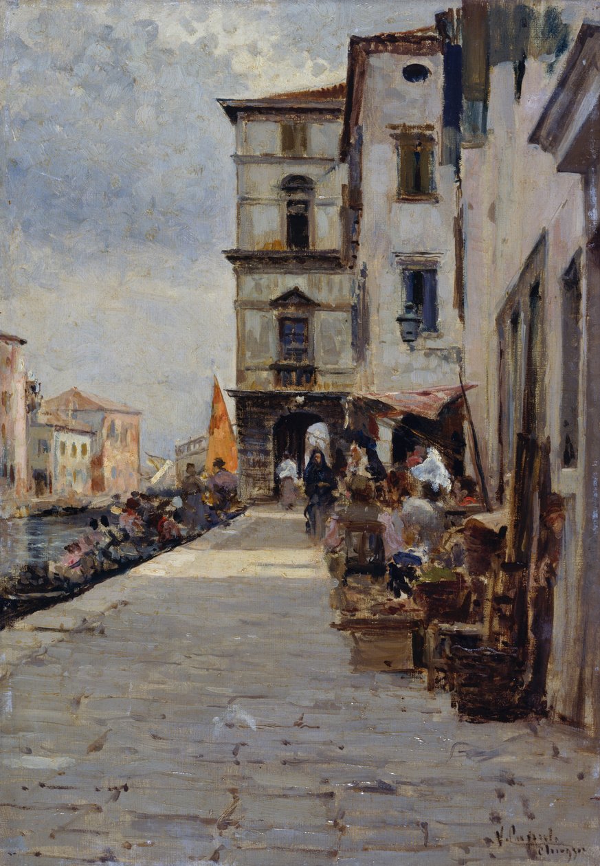 Mercado de Chioggia de Vincenzo Caprile